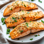 How to make Crispy Air Fryer Garlic Parmesan Tuscan Salmon Delight — cooking process step