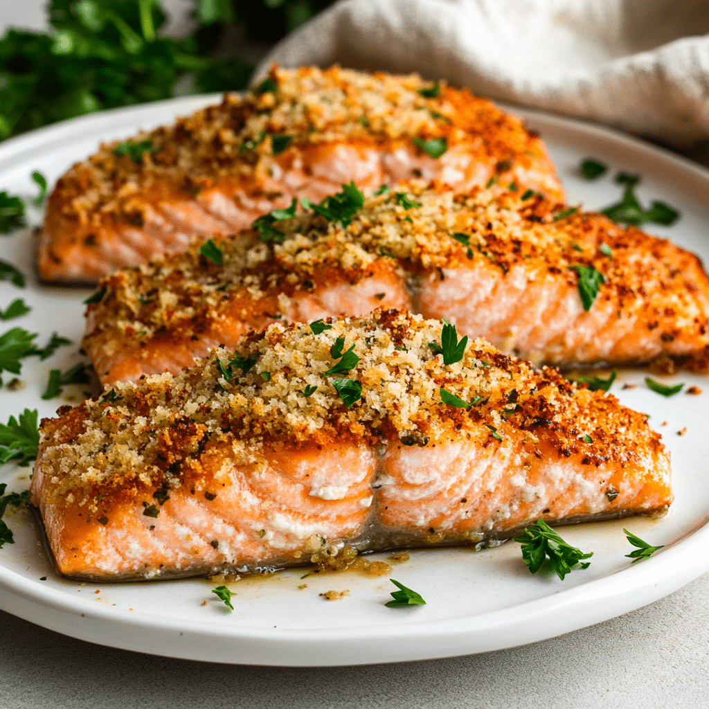 Crispy Air Fryer Garlic Parmesan Tuscan Salmon Delight — refined comfort food photo