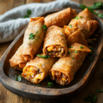 How to make Deep-Fried Garlic Butter Bacon Cheeseburger Egg Rolls — cooking process step