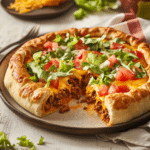 How to make Dinner or Dessert? How About a Cheesy Taco Stuffed Crust? — cooking process step