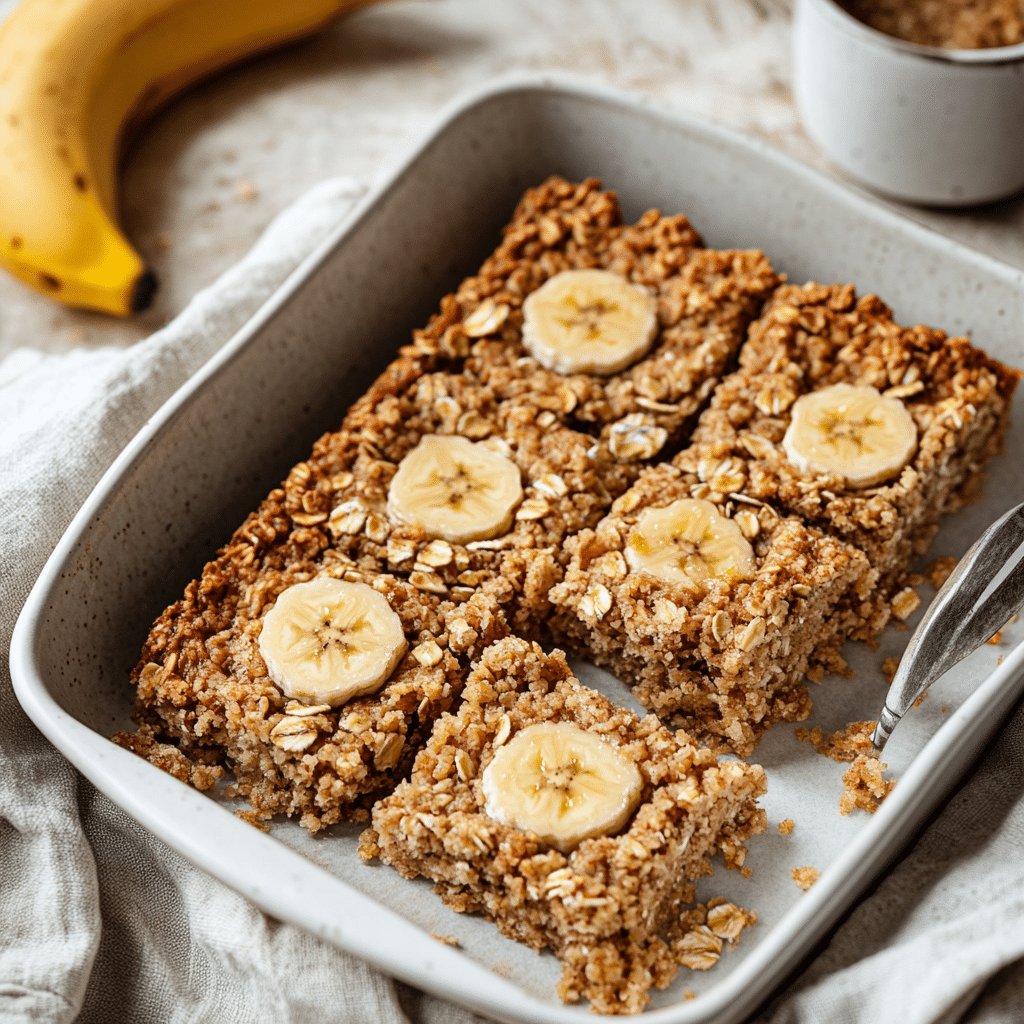 Energizing Banana Oatmeal Bars — refined comfort food photo