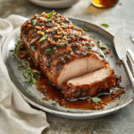 How to make Fire-Kissed Maple Bourbon Pork Loin with Caramelized Sugar Bark — cooking process step