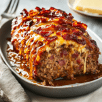 How to make Hot Honey Bacon Double-Cheese Brick Meatloaf — cooking process step