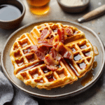 How to make Maple Bacon Breakfast Waffles — cooking process step