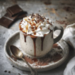 How to make Maple Bourbon Hot Chocolate with Whipped Cream — cooking process step