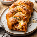 How to make Massive Stuffed Pizza Pretzel Braid — cooking process step