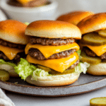 How to make Mini Big Mac Cheeseburgers (copycat style) — cooking process step