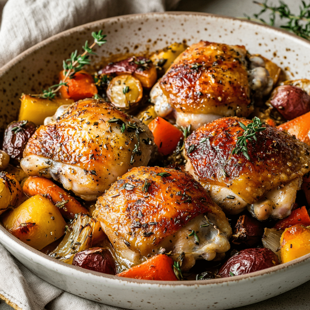 One-Pan Herb-Infused Chicken and Veggies — refined comfort food photo