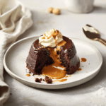 How to make Peanut Butter Fudge Lava Cake — cooking process step