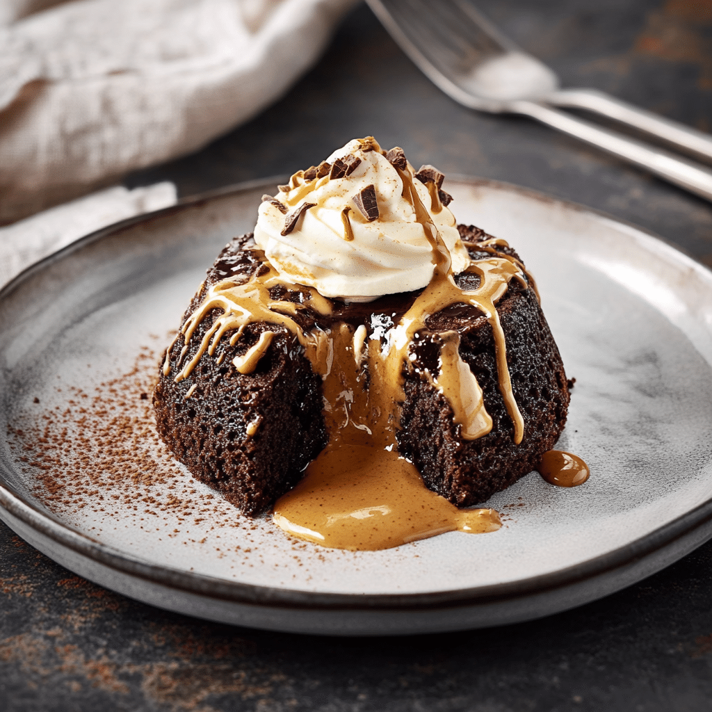 Peanut Butter Fudge Lava Cake — refined comfort food photo