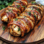 How to make Savory Bacon-wrapped Chicken Delight — key cooking step