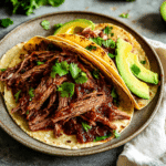 How to make Savory Slow Cooker BBQ Brisket Tacos — cooking process step