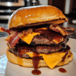 How to make Smoky BBQ Bacon Cheeseburger Melt — key cooking step