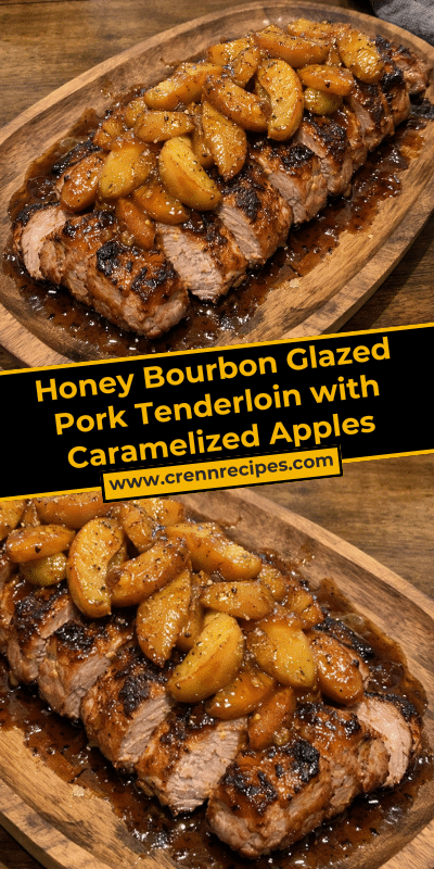 Honey Bourbon Glazed Pork Tenderloin with Caramelized Apples
