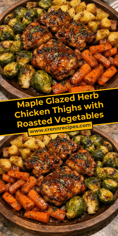 Maple Glazed Herb Chicken Thighs with Roasted Vegetables