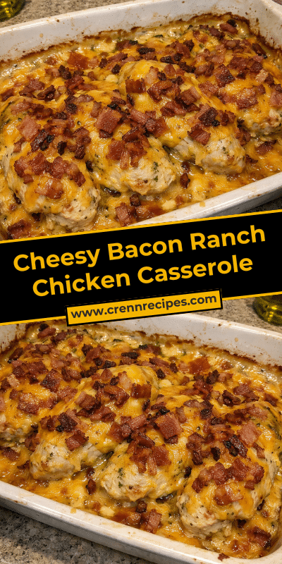 Cheesy Bacon Ranch Chicken Casserole