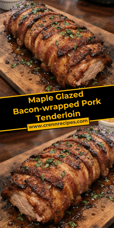 Maple Glazed Bacon-wrapped Pork Tenderloin