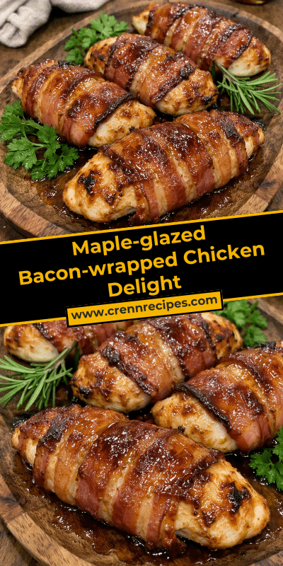 Maple-glazed Bacon-wrapped Chicken Delight