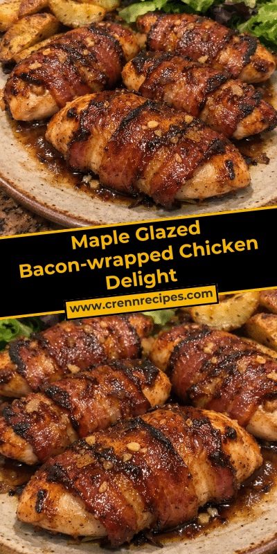 Maple Glazed Bacon-wrapped Chicken Delight