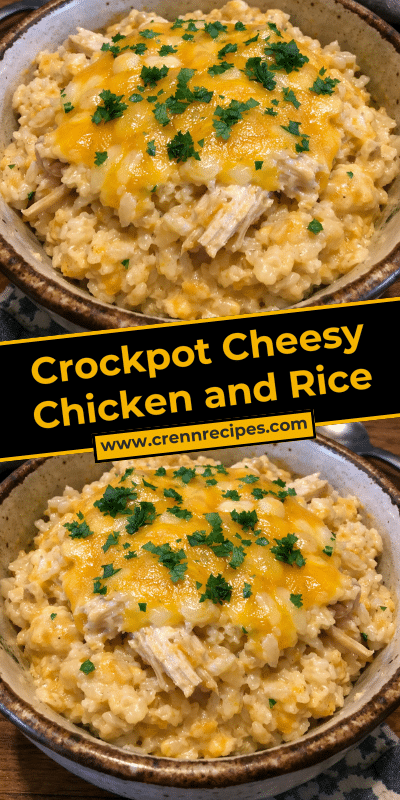 Crockpot Cheesy Chicken and Rice