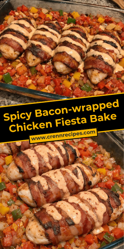 Spicy Bacon-wrapped Chicken Fiesta Bake
