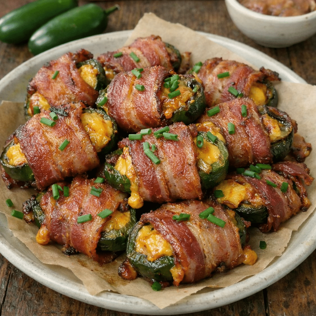 Bacon-wrapped Jalapeño Cheddar Bites — restaurant-quality recipe photo