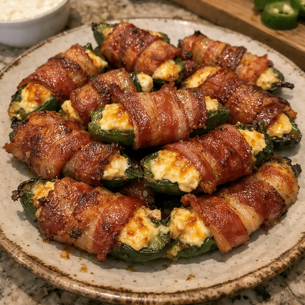 Bacon-wrapped Jalapeño Popper Bites — restaurant-quality recipe photo