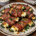 How to make Crispy Air Fryer Bacon-wrapped Jalapeño Poppers — key cooking step