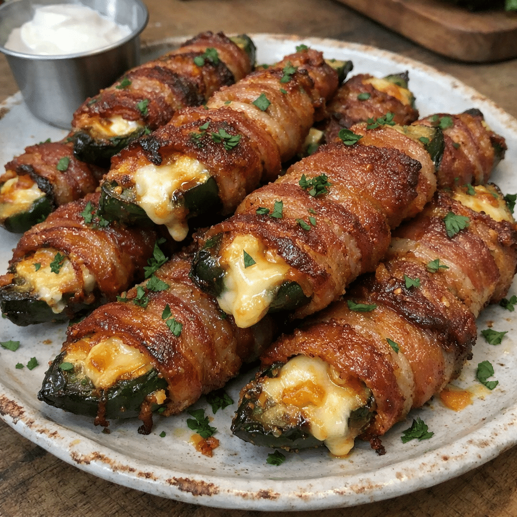 Crispy Air Fryer Bacon-wrapped Jalapeño Poppers — restaurant-quality recipe photo