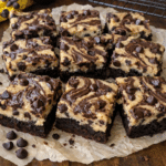 How to make Decadent Chocolate Chip Cookie Dough Brownies — key cooking step