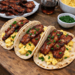How to make Maple Bacon Breakfast Tacos — key cooking step