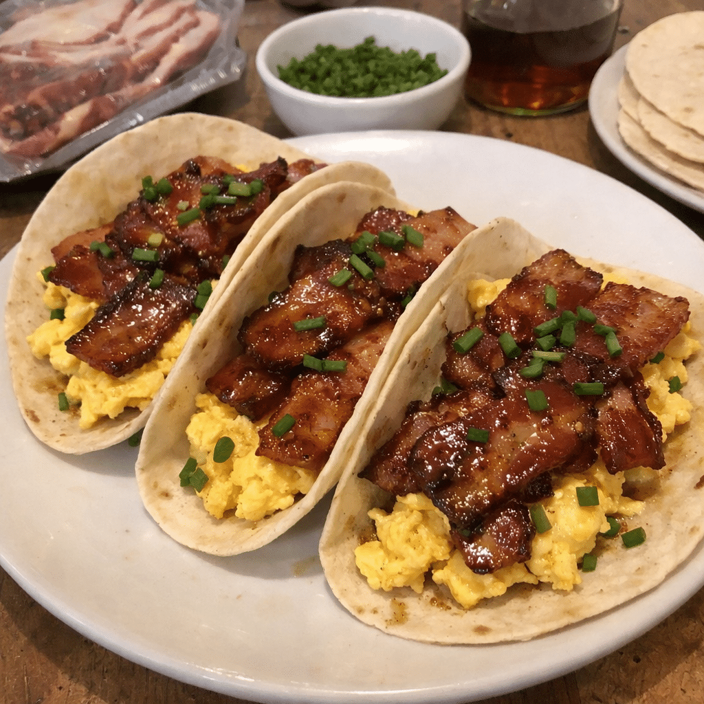 Maple Bacon Breakfast Tacos — restaurant-quality recipe photo