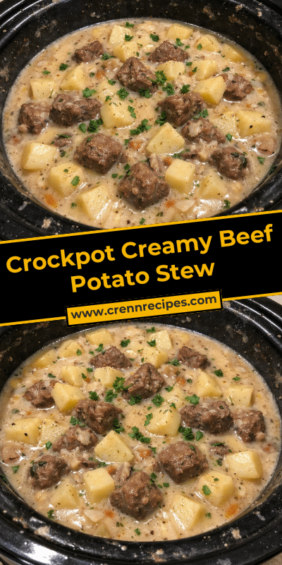 Crockpot Creamy Beef Potato Stew