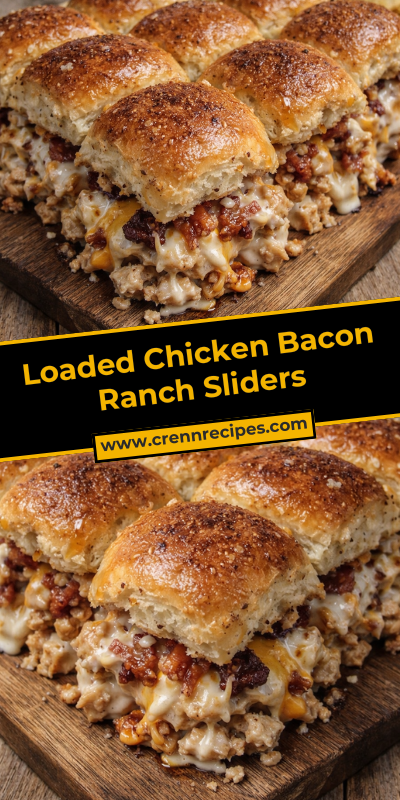 Loaded Chicken Bacon Ranch Sliders