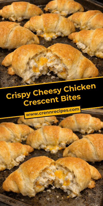 Crispy Cheesy Chicken Crescent Bites