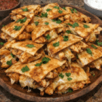 How to make Gooey Cheesy Chicken Quesadilla Bites — key cooking step