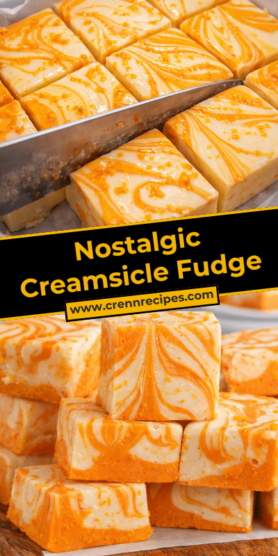 Nostalgic Creamsicle Fudge